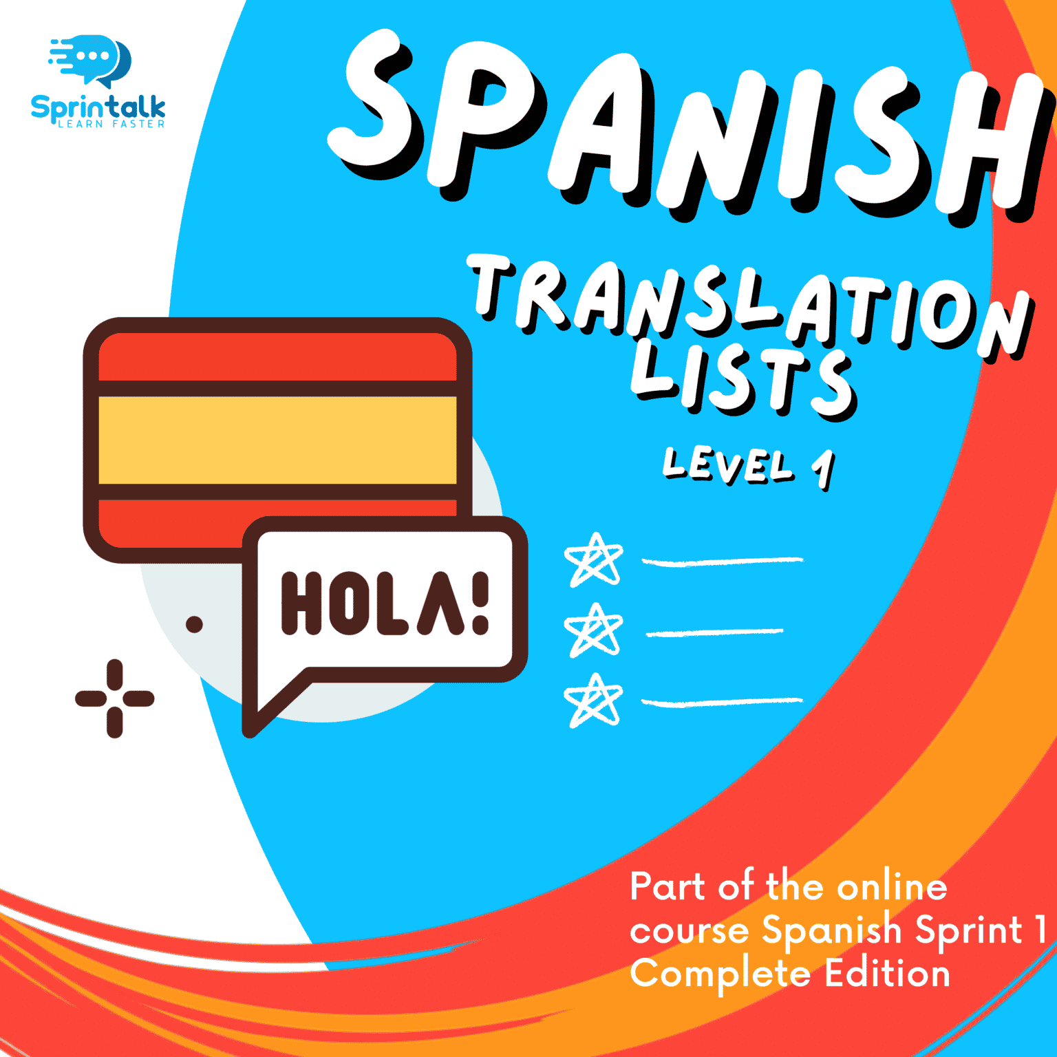 Spanish Translation Lists Sprintalk Learn Spanish Faster